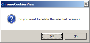 Delete Chrome Cookies Question