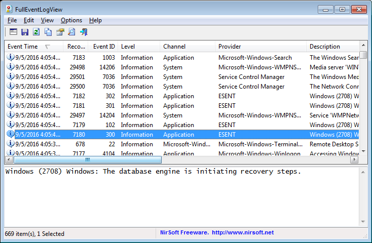 Windows Event Log Viewer