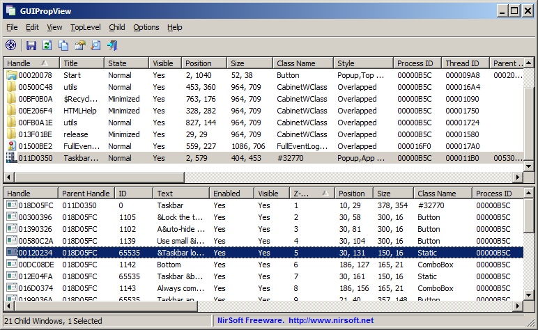 Windows properties Viewer