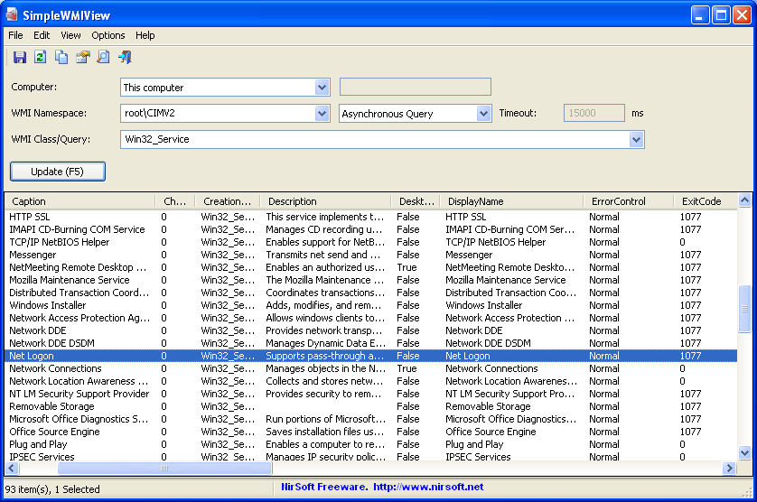 Windows WMI Viewer